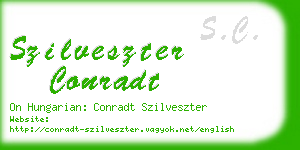 szilveszter conradt business card
